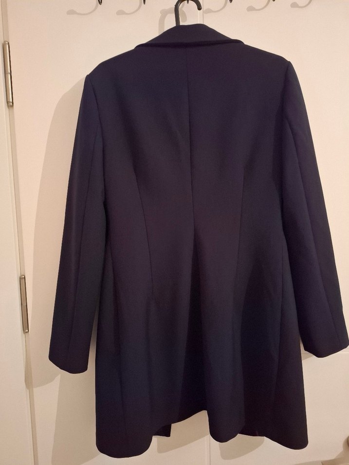 Siyah klasik uzun dar kesin Blazer - Görsel 4