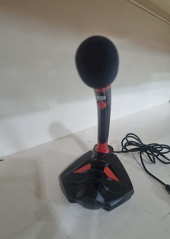 HADRON G-101 
Kablolu Kırmızı Masaüstü Mikrofon - Görsel 2