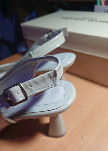 Bej Stiletto Kadın Ayakkabı - Görsel 5