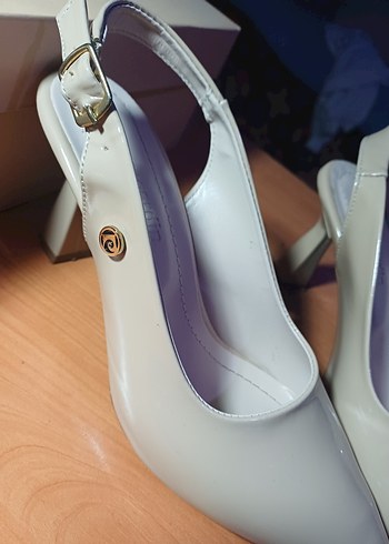 Bej Stiletto Kadın Ayakkabı - Görsel 4