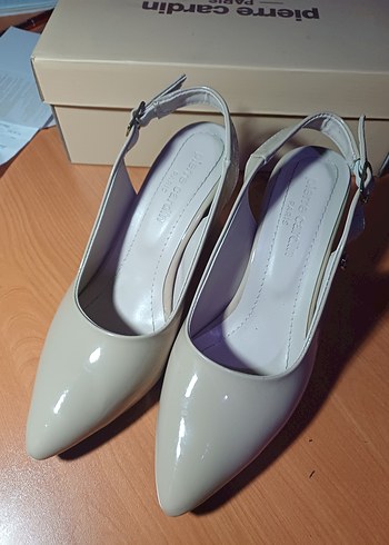 Bej Stiletto Kadın Ayakkabı - Görsel 2