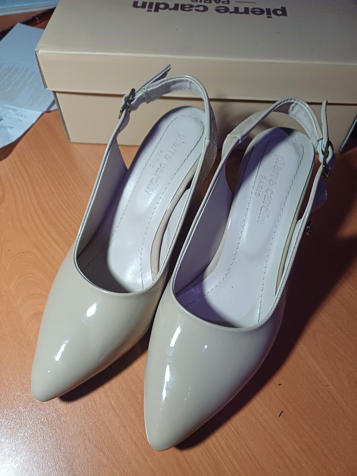 Bej Stiletto Kadın Ayakkabı - Görsel 2