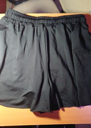 Siyah Salas Şort etek - Görsel 3