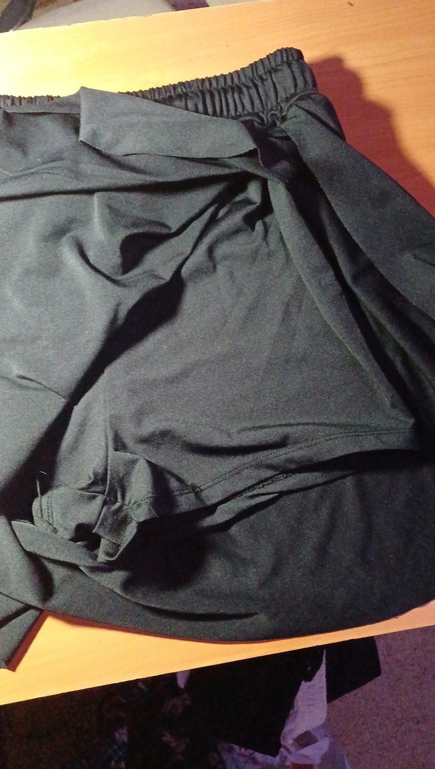 Siyah Salas Şort etek - Görsel 2