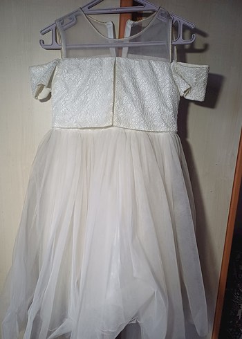 Kız Çocuk Beyaz Elbise - Görsel 2