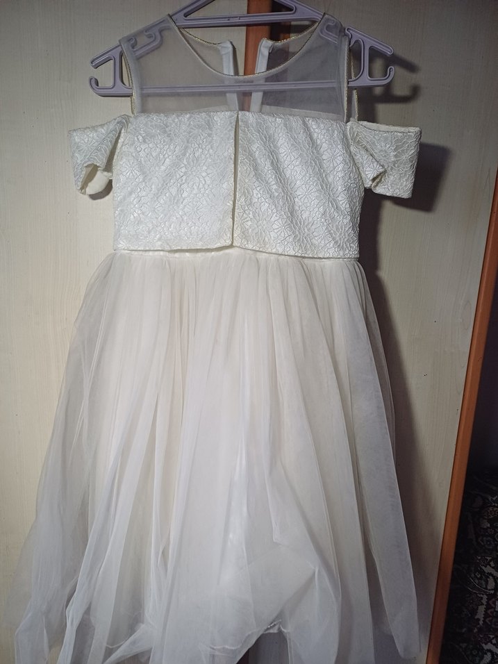 Kız Çocuk Beyaz Elbise - Görsel 2