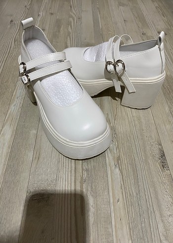 Mary Jane Fransız Topuklu Ayakkabı Coquette Fairycore Ayakkabı - Görsel 2