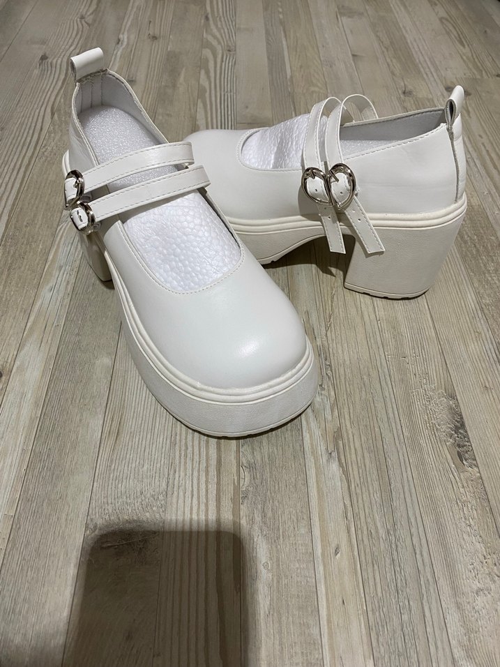 Mary Jane Fransız Topuklu Ayakkabı Coquette Fairycore Ayakkabı - Görsel 2