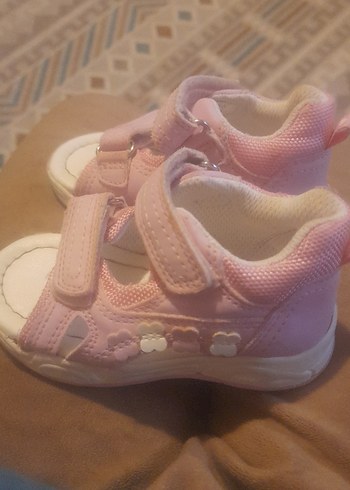 Kız Çocuk Pembe Cırtlı Sandalet - Görsel 5