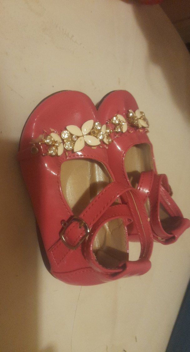 Kız Çocuk Pembe Tokalı Babet Ayakkabı - Görsel 2