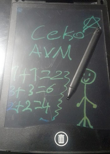 çocuk dijital çizim tahtası kalemli - Görsel 2