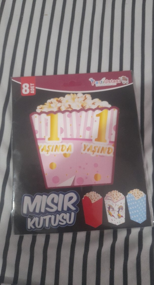 1 Yaşında Pembe Parti seti 3 bir arada - Görsel 3