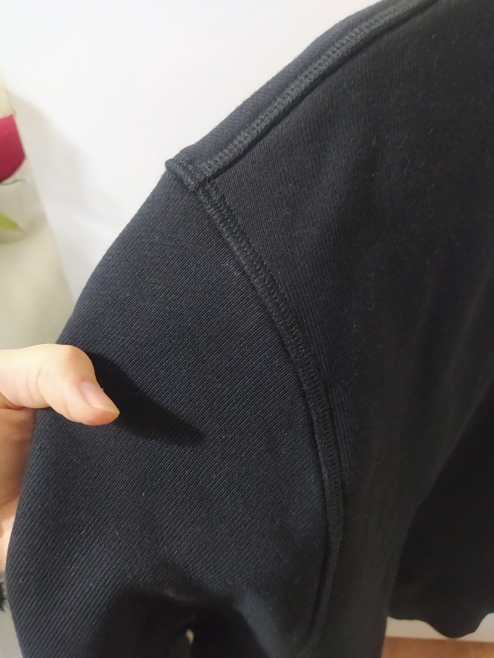 Siyah Kadın Sweatshirt Uzun Kollu - Görsel 2