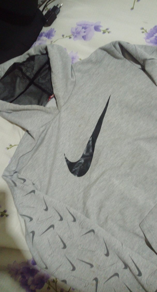 Gri Nike Kapüşonlu Sweatshirt - Görsel 2