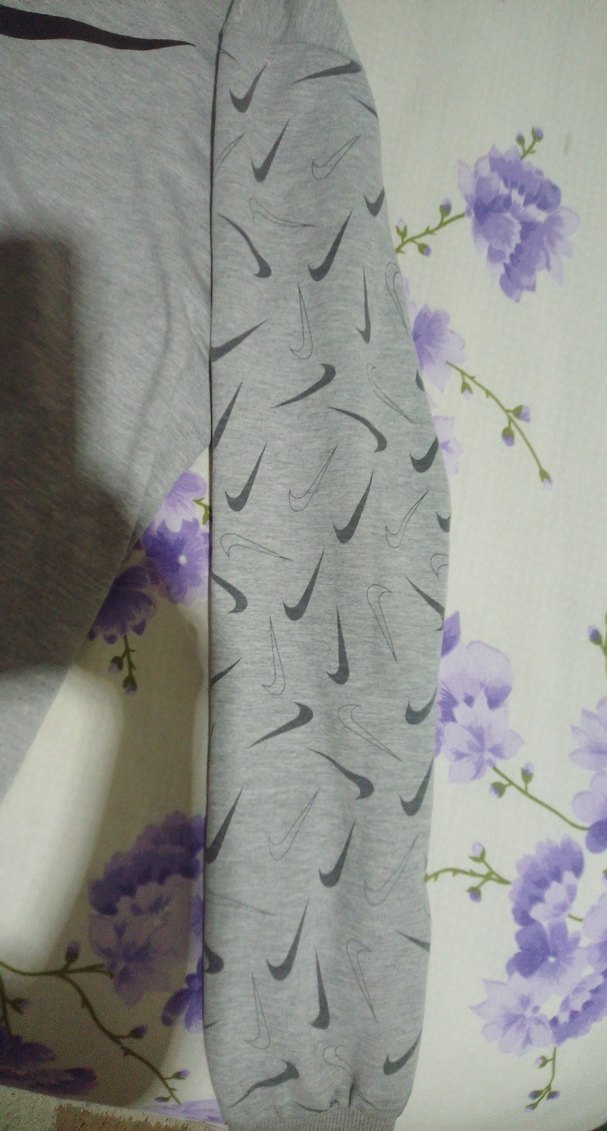 Gri Nike Kapüşonlu Sweatshirt - Görsel 3