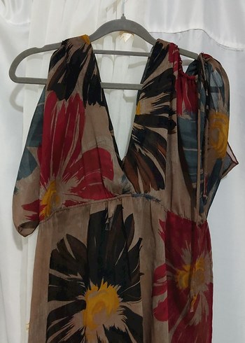 Çiçek Desenli Çok Renkli Bohem bikini üstü - Görsel 3