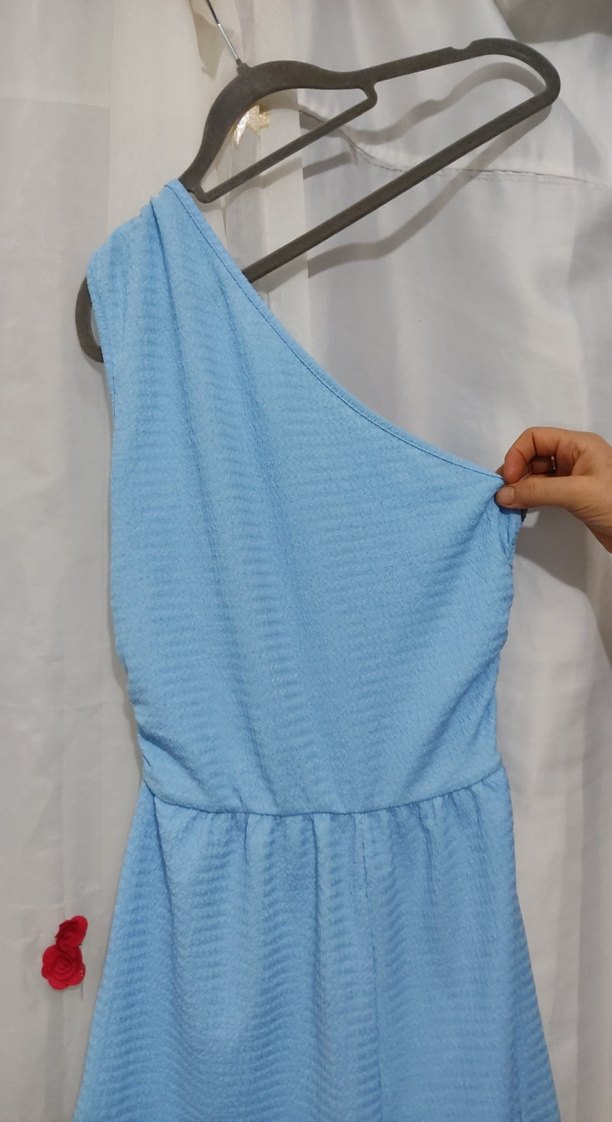 Mavi Drapeli Mini Tulum - Görsel 2