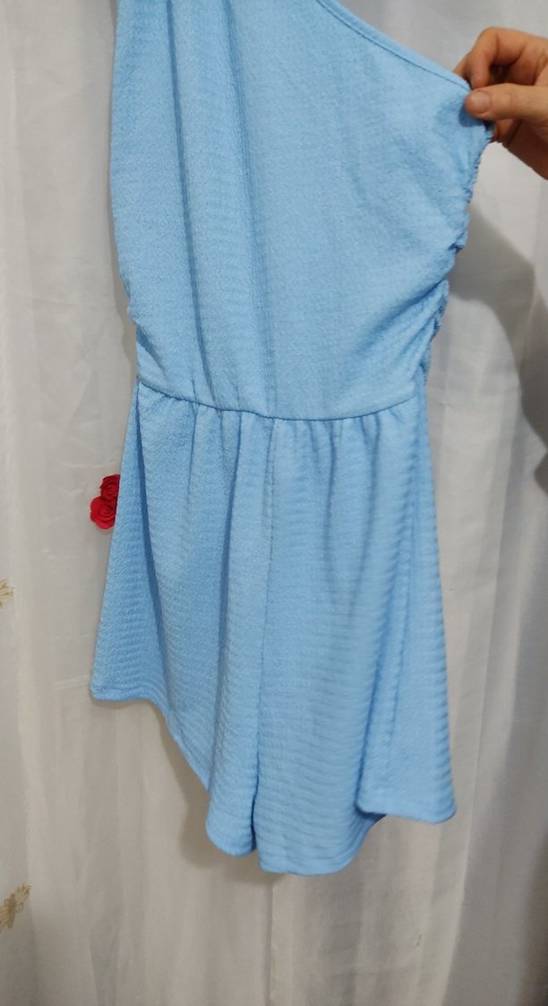 Mavi Drapeli Mini Tulum - Görsel 3