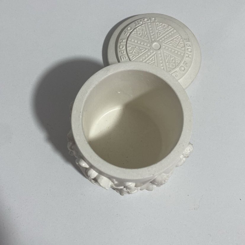 Beyaz Melek Figürlü Dekoratif Kutu - Görsel 3