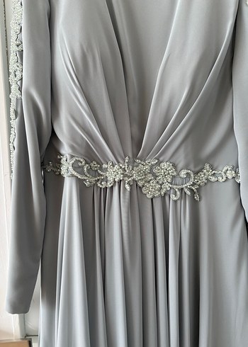 Soft Yeşil İşlemeli Uzun Kollu Abiye Elbise
Hiç giyilmedi - Görsel 4