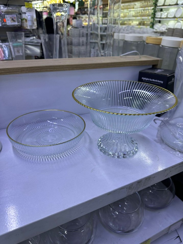 Modern Klasik Beyaz Cam Sunum Seti - Görsel 2