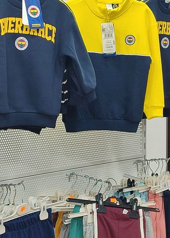 Sarı Lacivert Erkek Çocuk Sweatshirt - Görsel 2