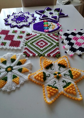 Renkli Örgü Banyo lifleri - Görsel 2