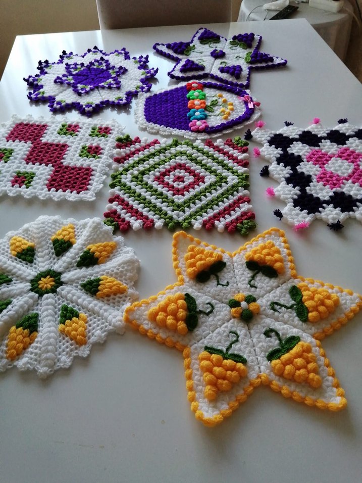 Renkli Örgü Banyo lifleri - Görsel 2