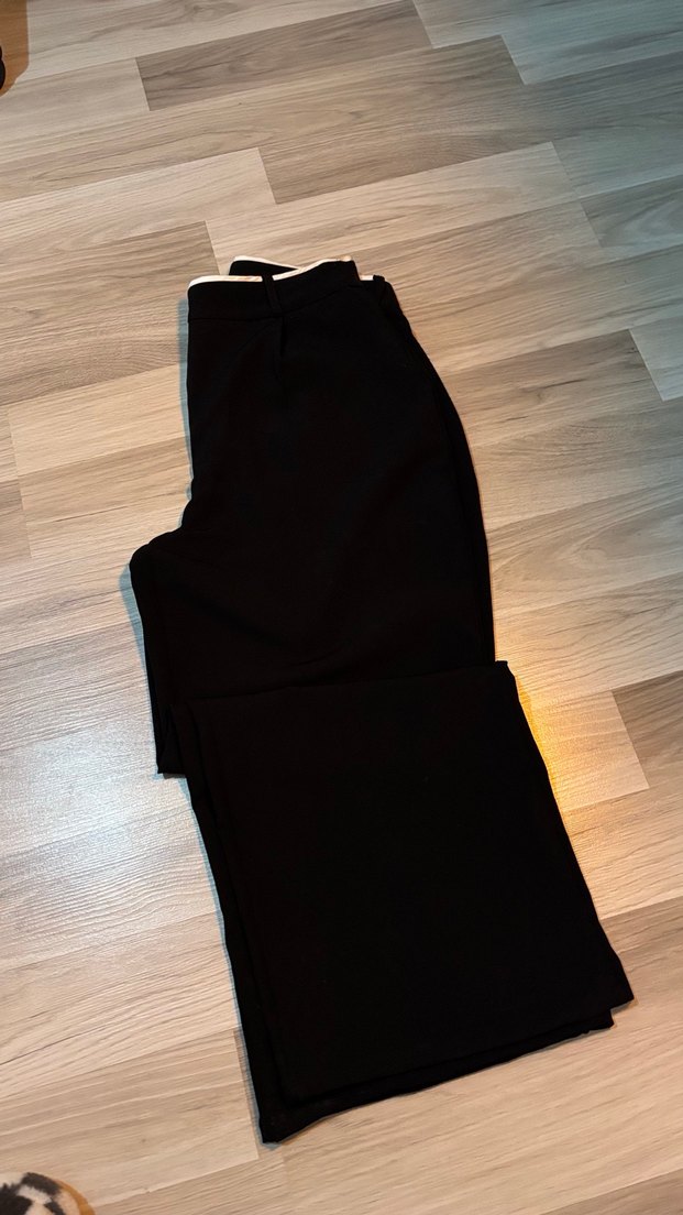 Siyah Kadın Ofis Kumaş Pantolon - Görsel 2