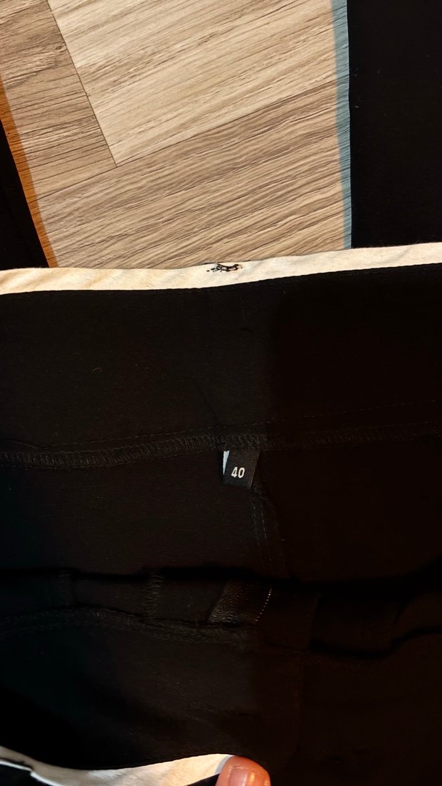 Siyah Kadın Ofis Kumaş Pantolon - Görsel 4