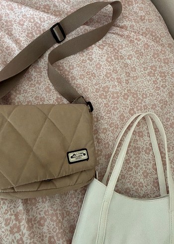 Minimalist Bej Kadın Çanta - Görsel 3