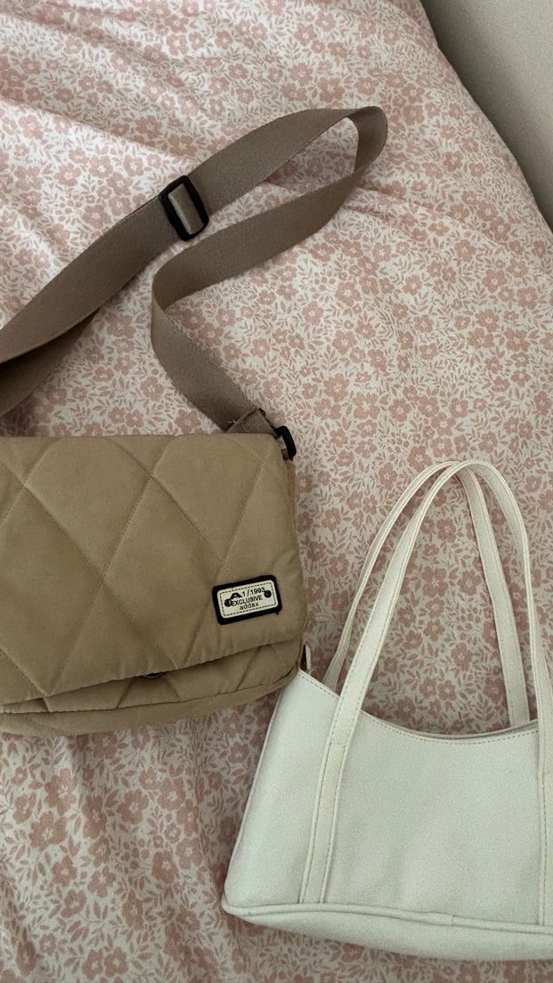 Minimalist Bej Kadın Çanta - Görsel 3