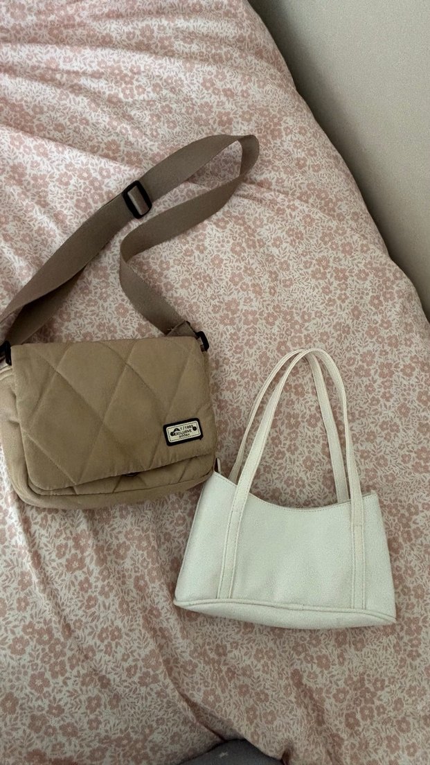 Minimalist Bej Kadın Çanta - Görsel 2