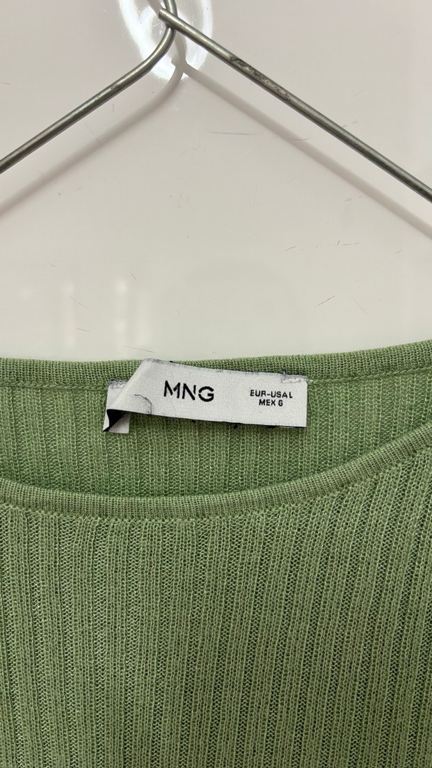 Yeşil Triko Kadın Uzun Kollu Kazak - Görsel 3