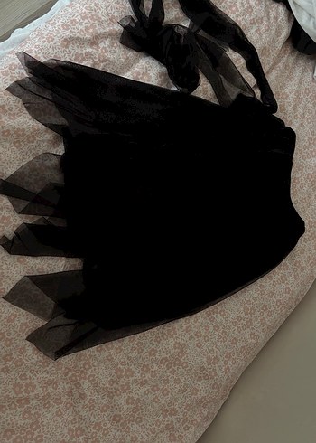 Siyah, drapeli, uzun goth etek - Görsel 3