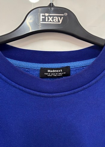 Kadın Mavi Oversize Sweatshirt - Görsel 4