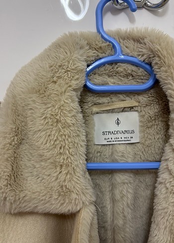 Bej Süet Kürklü Kadın Ceket - Görsel 3