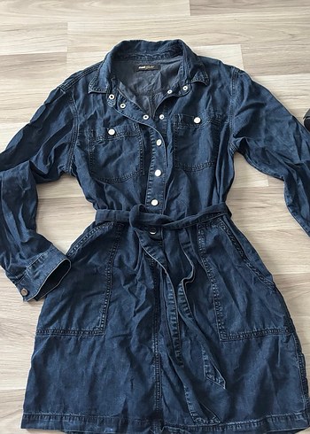 Denim Kot Elbise - Görsel 4