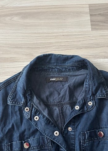 Denim Kot Elbise - Görsel 6