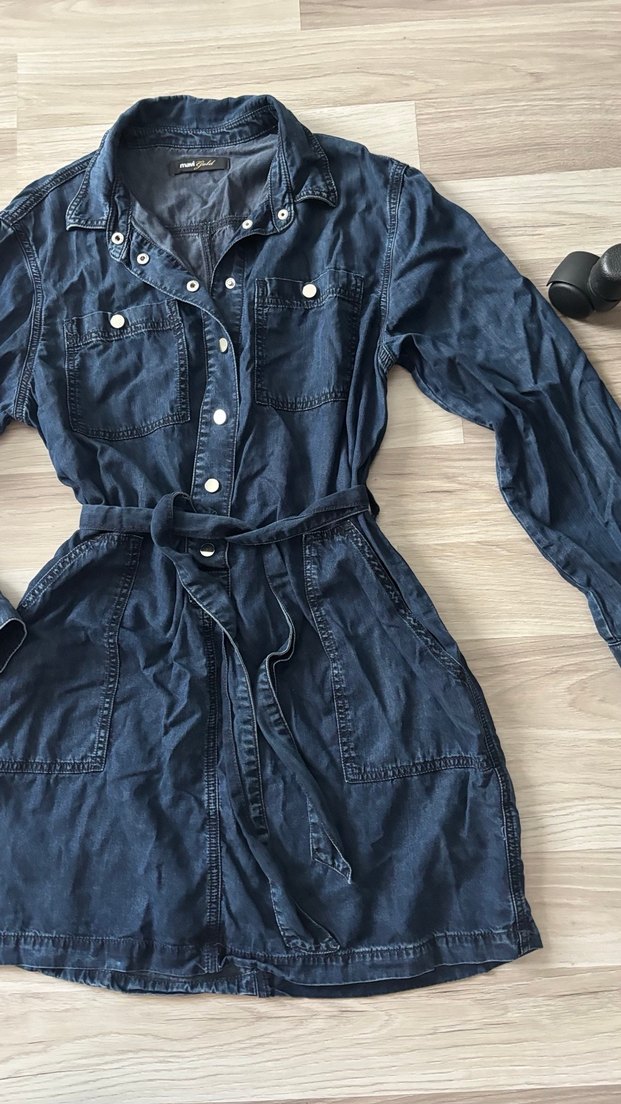 Denim Kot Elbise - Görsel 2