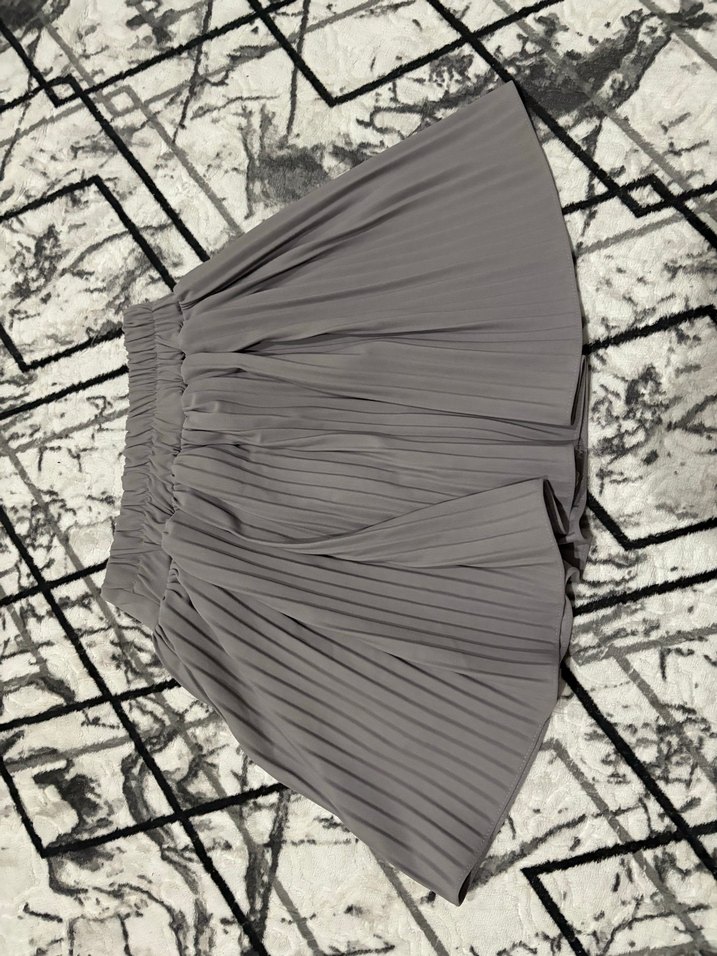 Gri Pilili Uzun Hamile Eteği - Görsel 3