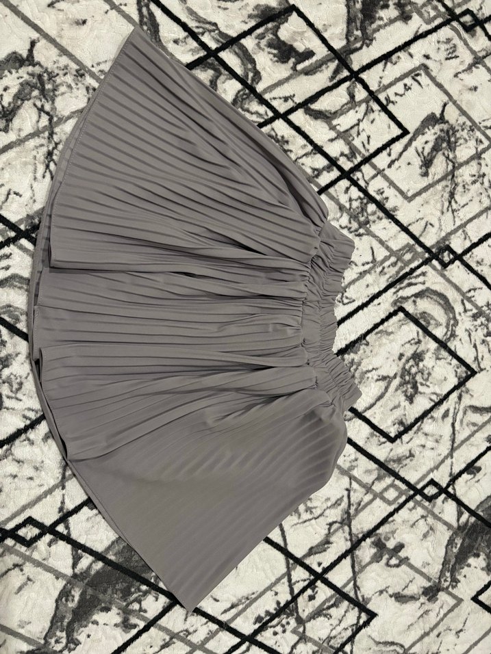 Gri Pilili Uzun Hamile Eteği - Görsel 2