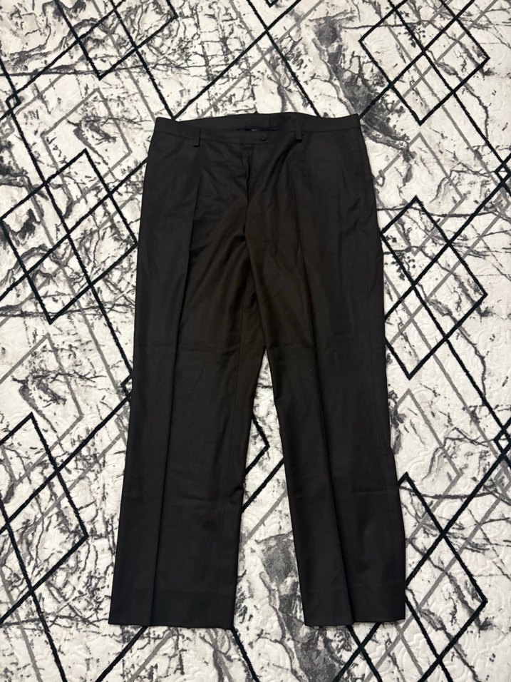 Kadın Siyah Midi Kumaş Pantolon - Görsel 2