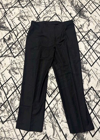 Kadın Siyah Pilili Kumaş Pantolon - Görsel 2