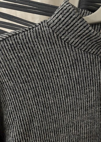 Gri Balıkçı Yaka Triko Kadın Kazak - Görsel 2