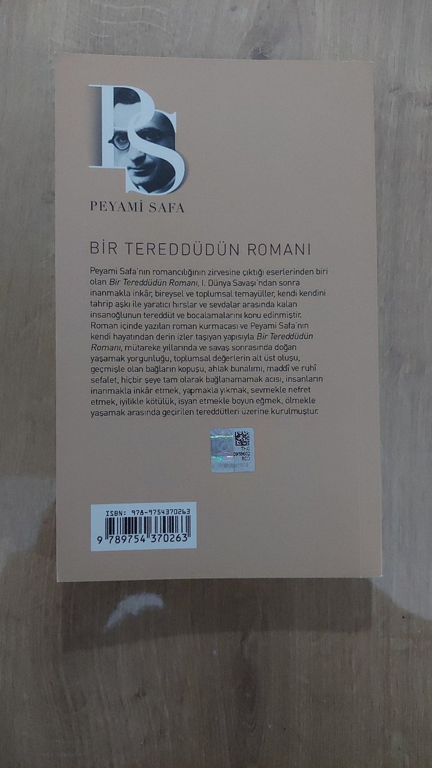 Bir Tereddüdün Romanı - Peyami Safa - Görsel 2