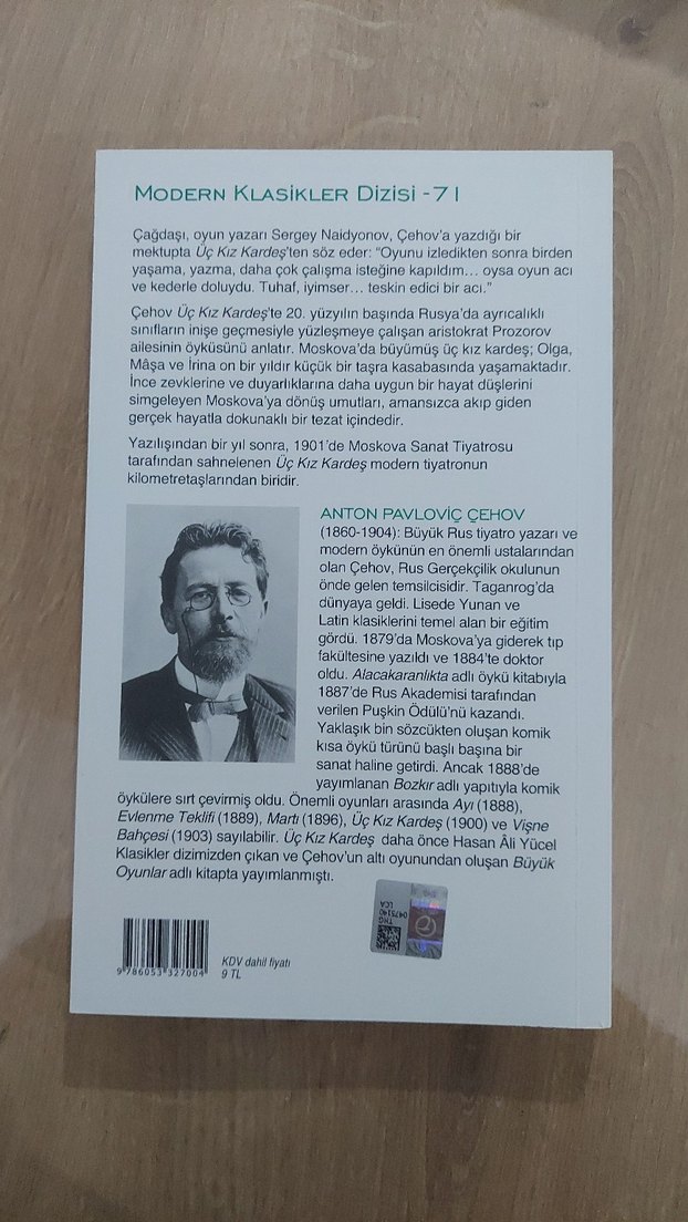 Anton Çehov - Üç Kız Kardeş - Görsel 2