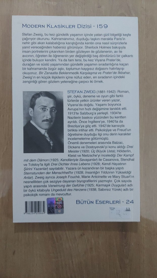 Stefan Zweig - Bir Zanaatla Beklenmedik Karşılaşma - Görsel 2