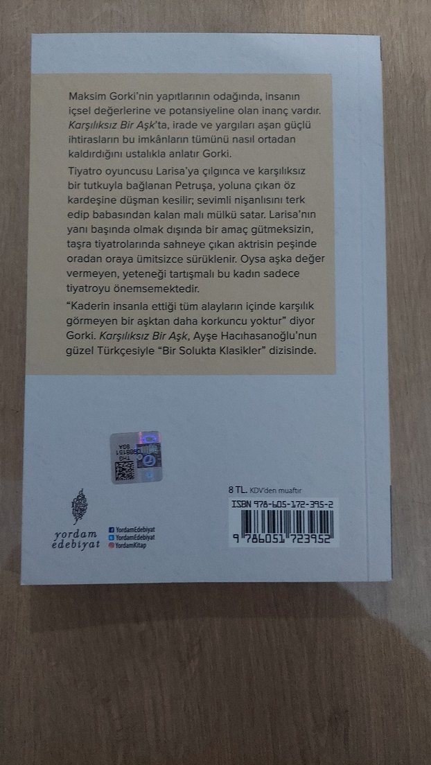 Karşılıksız Bir Aşk - Maksim Gorki - Görsel 2