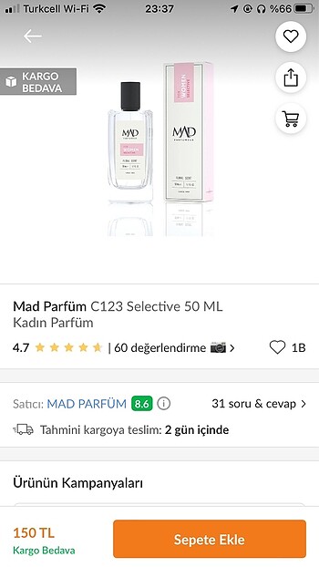 Mad parfüm c123